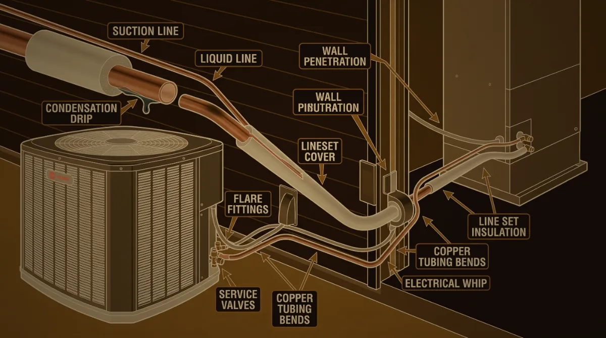 Illustration: The refrigerant line set