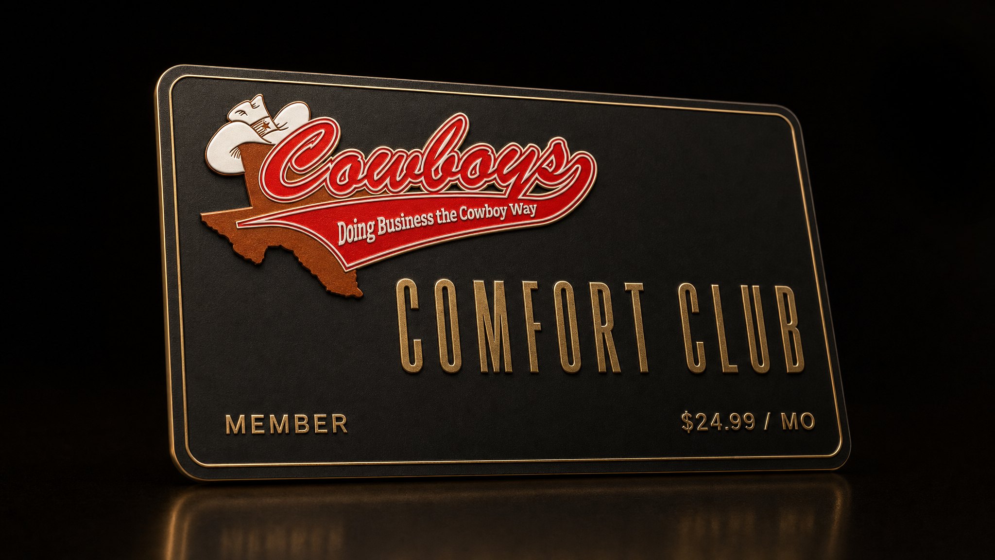 The Comfort Club membership card