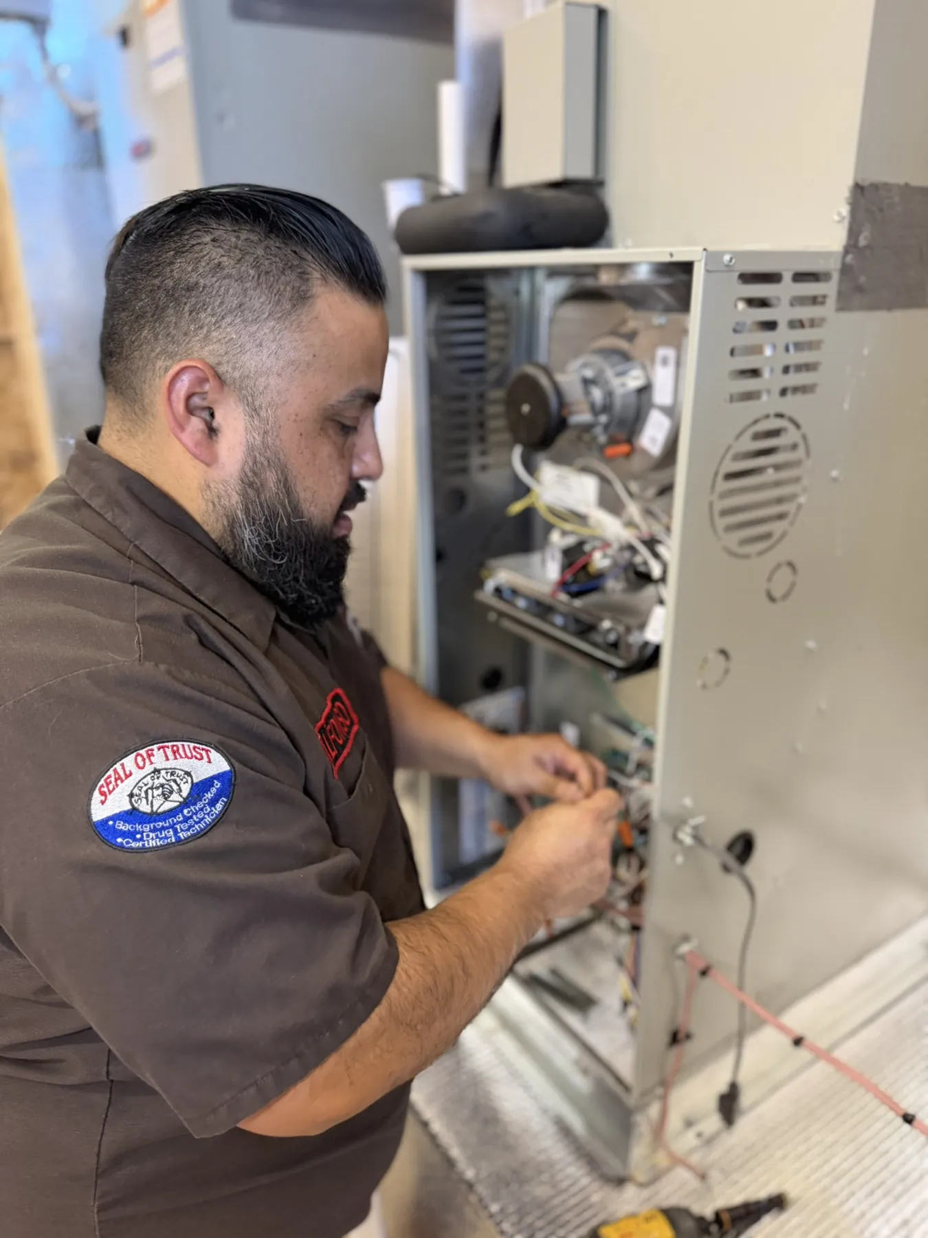 Furnace check before the first cold front