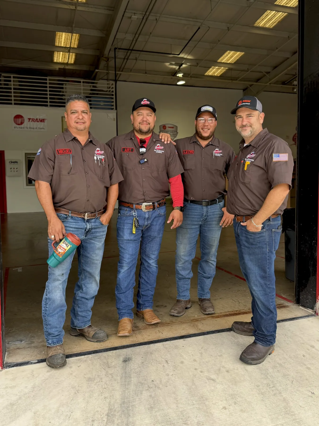 The install crew